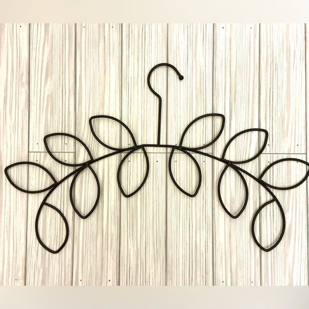 Elegant Black Metal Scarf Organizer